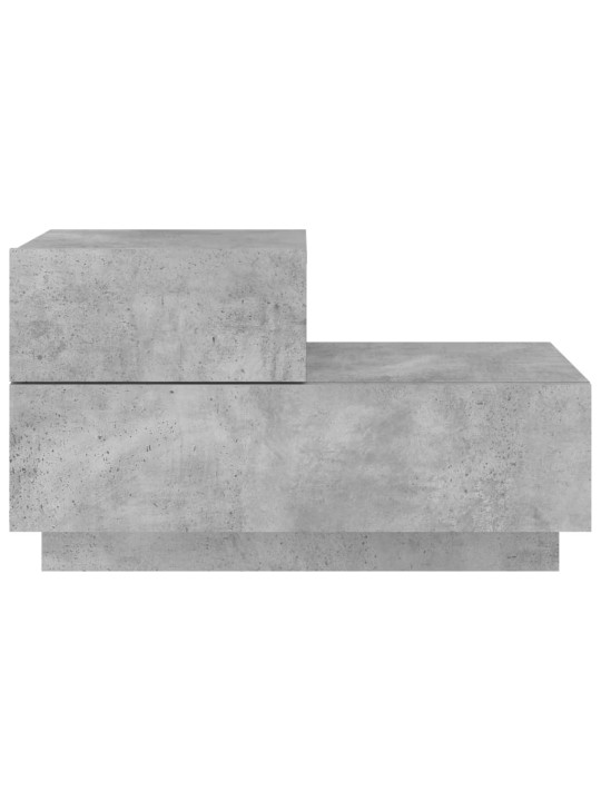 Noční stolek s LED osvětlením betonově šedý 70 x 36 x 40,5 cm