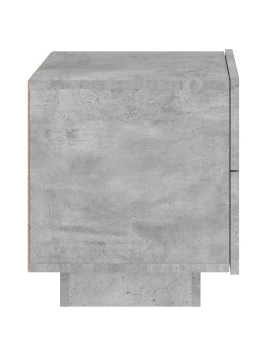 Noční stolek s LED osvětlením betonově šedý 70 x 36 x 40,5 cm