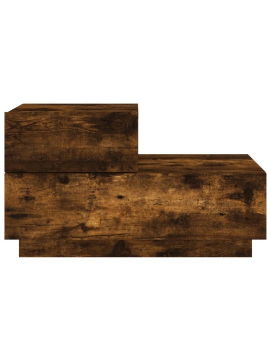 Noční stolek s LED osvětlením kouřový dub 70 x 36 x 40,5 cm