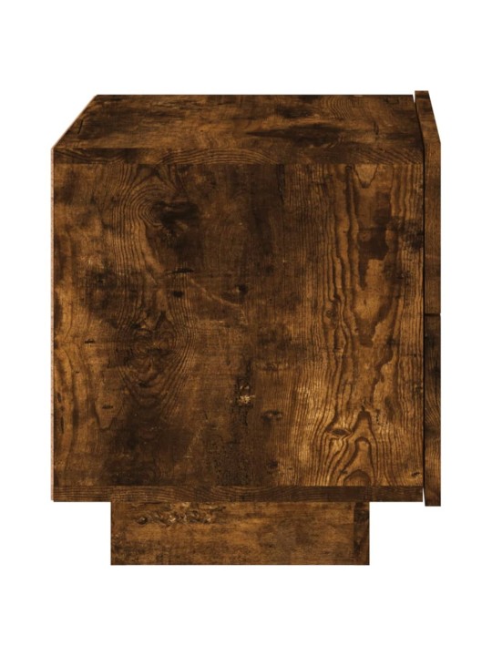 Noční stolek s LED osvětlením kouřový dub 70 x 36 x 40,5 cm