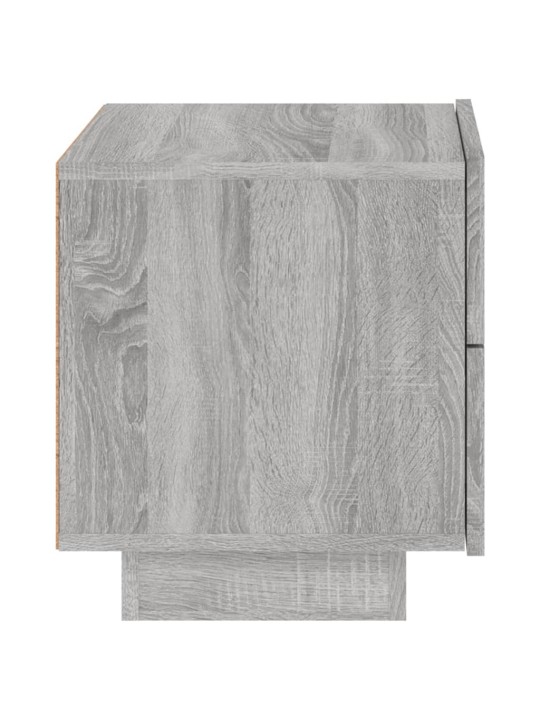 Noční stolek s LED osvětlením šedý sonoma 70 x 36 x 40,5 cm