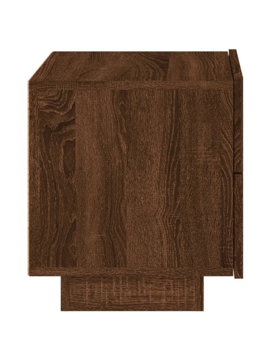 Noční stolek s LED osvětlením hnědý dub 70 x 36 x 40,5 cm