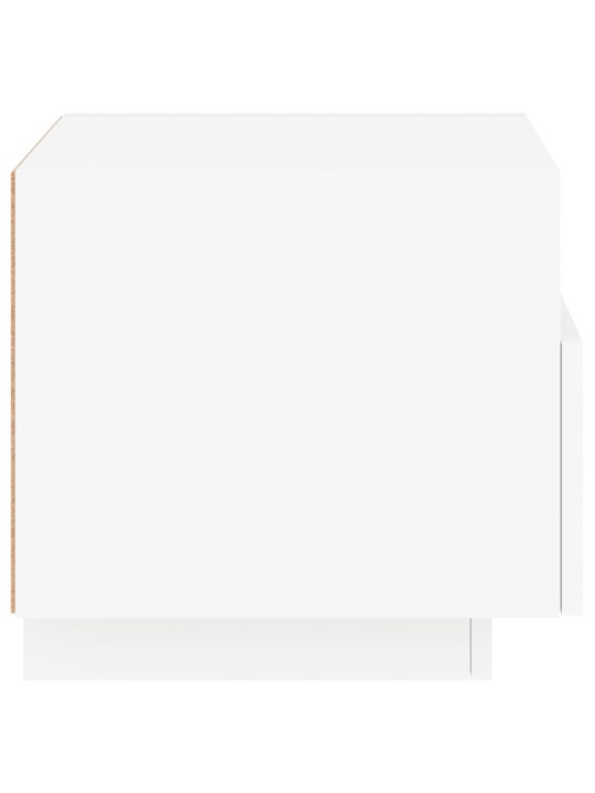 Noční stolky s LED osvětlením 2 ks bílé 40 x 39 x 37 cm