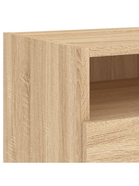 Noční stolek s LED osvětlením dub sonoma 40 x 39 x 37 cm
