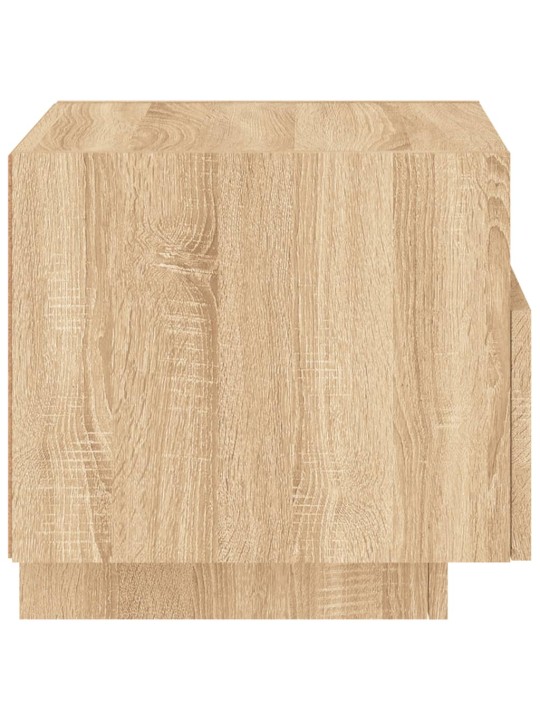 Noční stolky s LED osvětlením 2 ks dub sonoma 40 x 39 x 37 cm