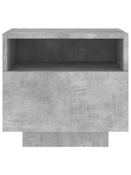 Noční stolky s LED osvětlením 2 ks betonově šedé 40x39x37 cm