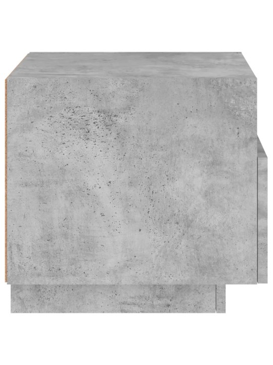 Noční stolky s LED osvětlením 2 ks betonově šedé 40x39x37 cm
