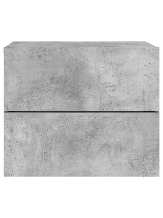 Nástěnné noční stolky s LED osvětlením 2 ks betonově šedé