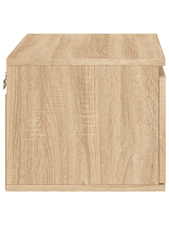 Nástěnné noční stolky s LED osvětlením 2 ks dub sonoma