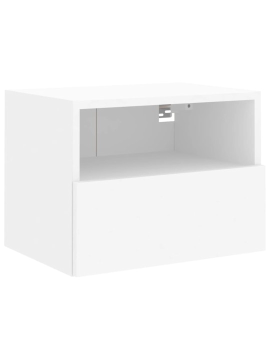 Nástěnné TV skříňky 2 ks bílé 40 x 30 x 30 cm kompozitní dřevo