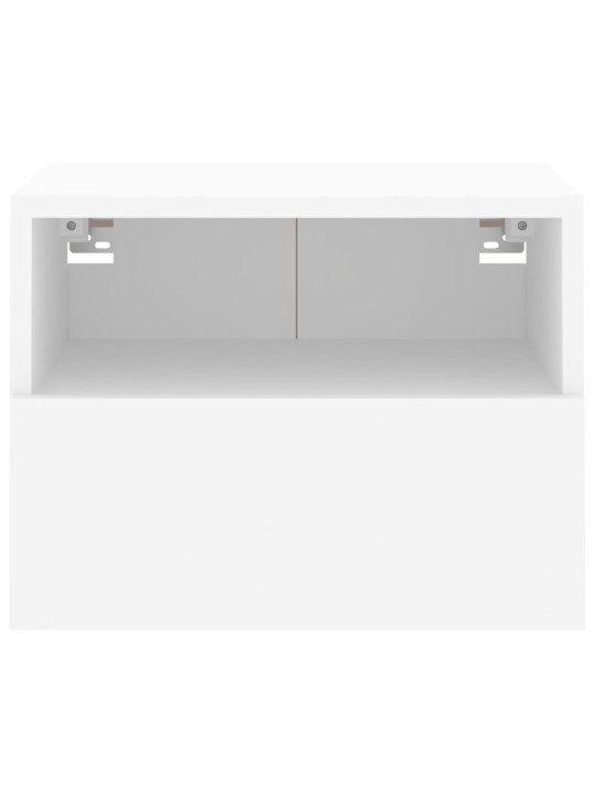 Nástěnné TV skříňky 2 ks bílé 40 x 30 x 30 cm kompozitní dřevo