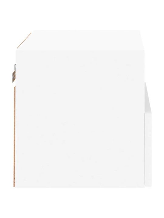 Nástěnné TV skříňky 2 ks bílé 40 x 30 x 30 cm kompozitní dřevo