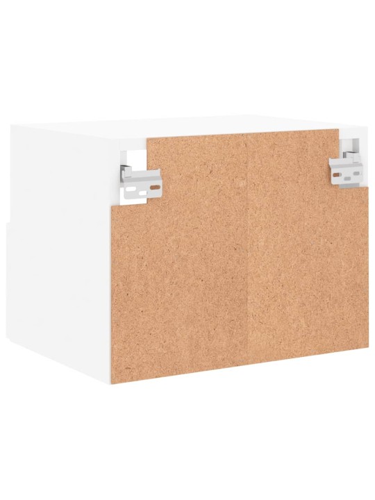 Nástěnné TV skříňky 2 ks bílé 40 x 30 x 30 cm kompozitní dřevo