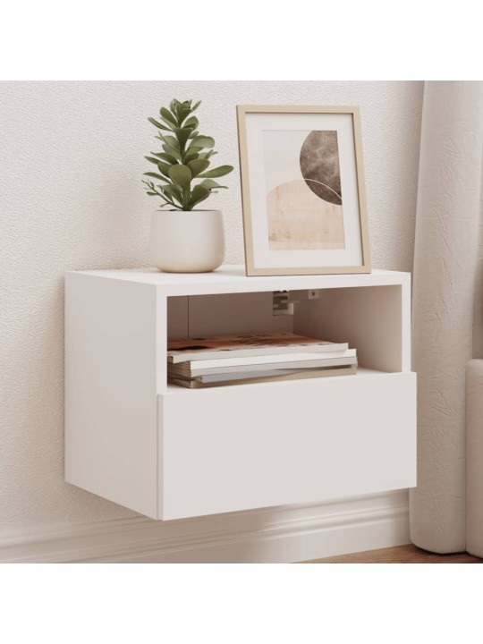 Nástěnné TV skříňky 2 ks bílé 40 x 30 x 30 cm kompozitní dřevo