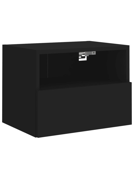Nástěnná TV skříňka černá 40 x 30 x 30 cm kompozitní dřevo