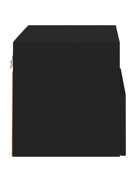 Nástěnná TV skříňka černá 40 x 30 x 30 cm kompozitní dřevo