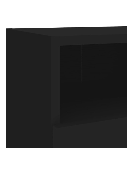 Nástěnná TV skříňka černá 40 x 30 x 30 cm kompozitní dřevo