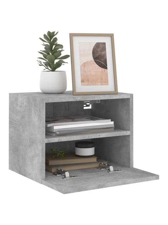 Nástěnná TV skříňka betonově šedá 40x30x30 cm kompozitní dřevo