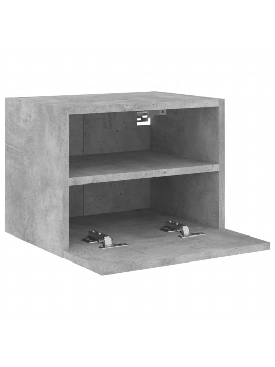 Nástěnná TV skříňka betonově šedá 40x30x30 cm kompozitní dřevo