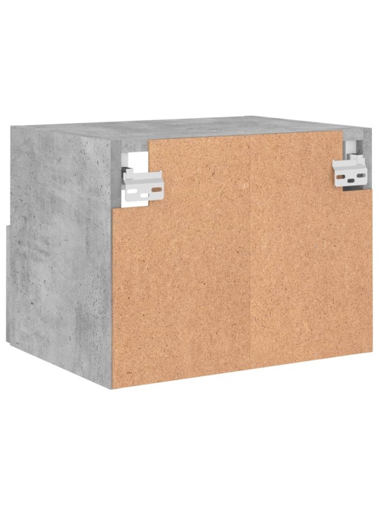Nástěnná TV skříňka betonově šedá 40x30x30 cm kompozitní dřevo