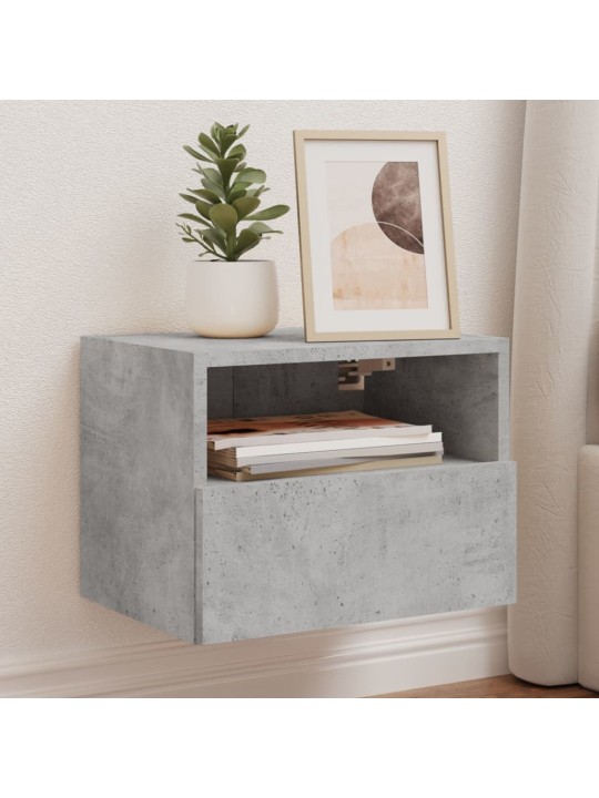 Nástěnné TV skříňky 2 ks betonově šedé 40 x 30 x 30 cm kompozit