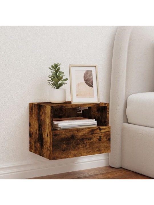 Nástěnná TV skříňka kouřový dub 40x30x30 cm kompozitní dřevo