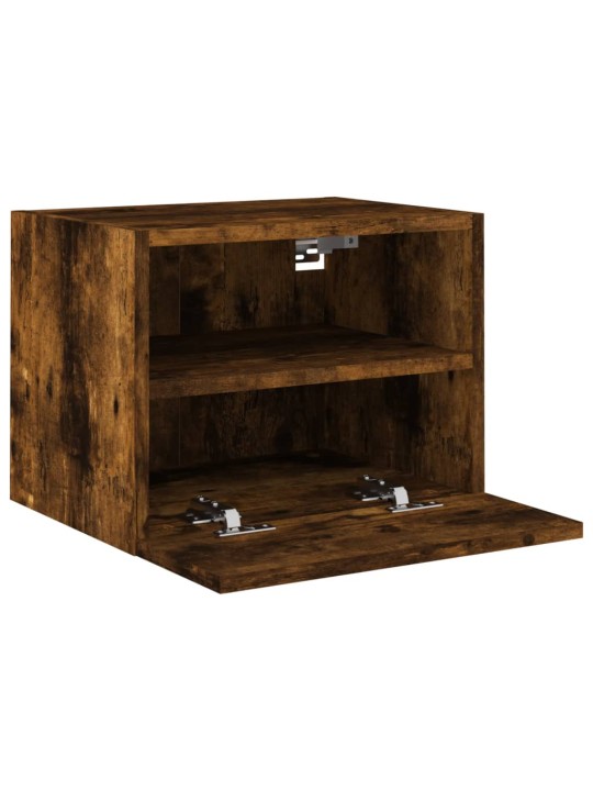 Nástěnná TV skříňka kouřový dub 40x30x30 cm kompozitní dřevo