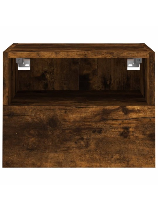 Nástěnná TV skříňka kouřový dub 40x30x30 cm kompozitní dřevo