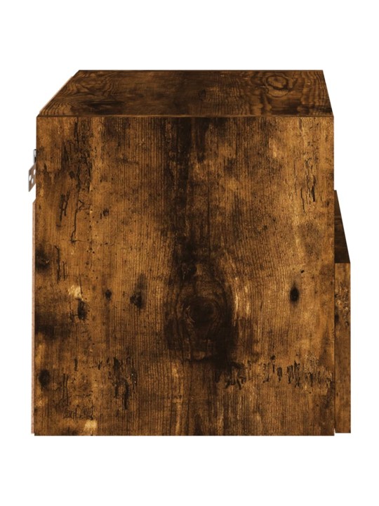 Nástěnná TV skříňka kouřový dub 40x30x30 cm kompozitní dřevo