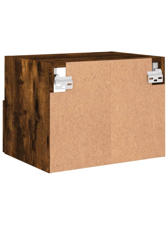 Nástěnná TV skříňka kouřový dub 40x30x30 cm kompozitní dřevo