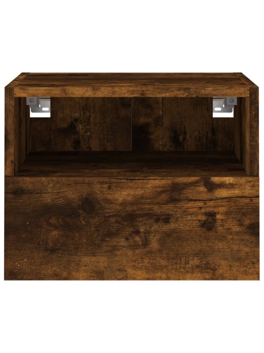 Nástěnné TV skříňky 2 ks kouřový dub 40 x 30 x 30 cm kompozit
