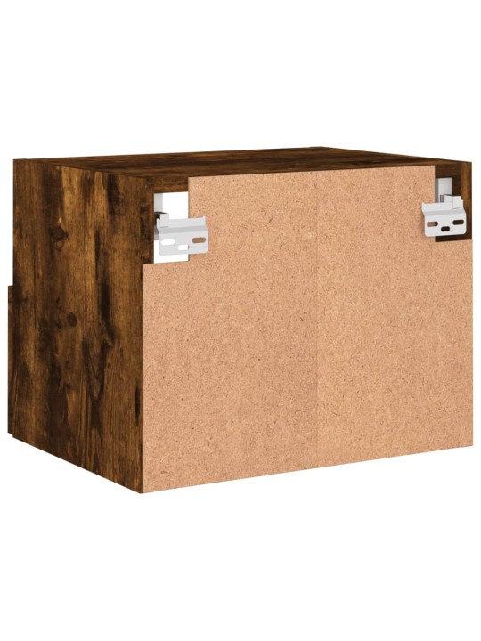 Nástěnné TV skříňky 2 ks kouřový dub 40 x 30 x 30 cm kompozit