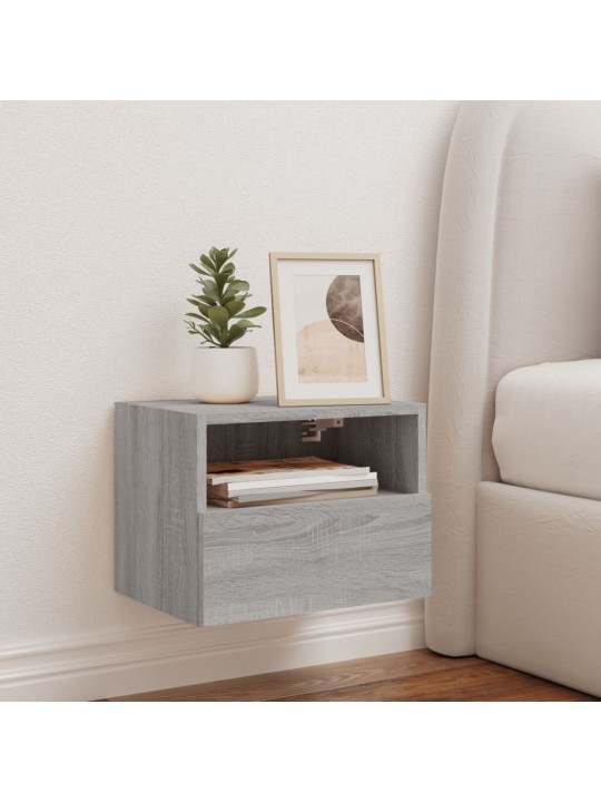 Nástěnná TV skříňka šedá sonoma 40x30x30 cm kompozitní dřevo