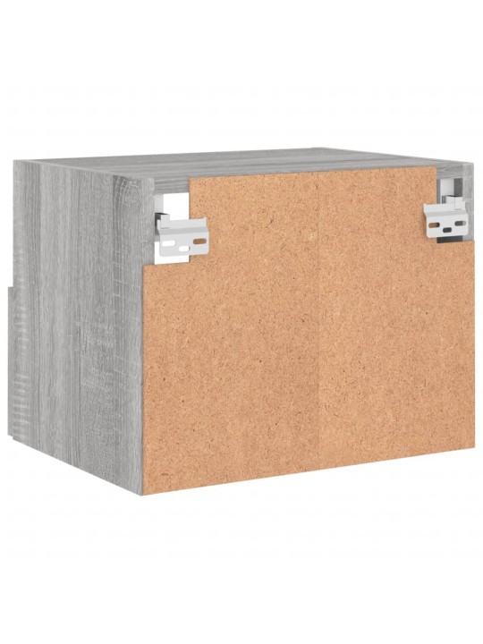 Nástěnná TV skříňka šedá sonoma 40x30x30 cm kompozitní dřevo