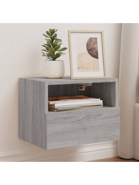 Nástěnná TV skříňka šedá sonoma 40x30x30 cm kompozitní dřevo