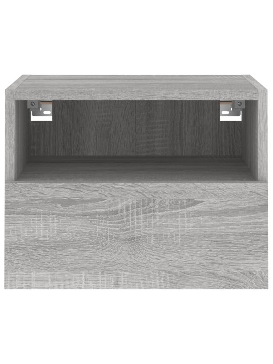 Nástěnné TV skříňky 2 ks šedé sonoma 40 x 30 x 30 cm kompozit