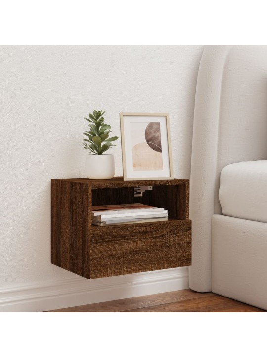 Nástěnná TV skříňka hnědý dub 40 x 30 x 30 cm kompozitní dřevo