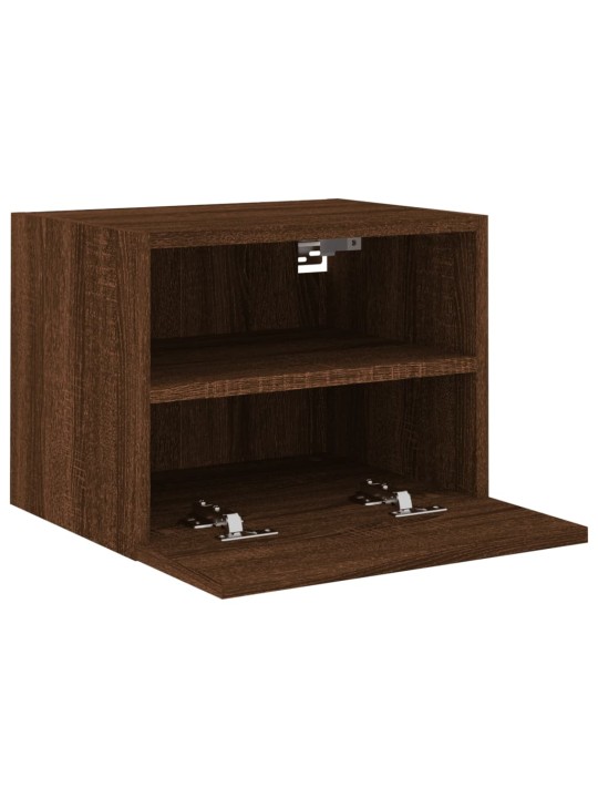 Nástěnná TV skříňka hnědý dub 40 x 30 x 30 cm kompozitní dřevo