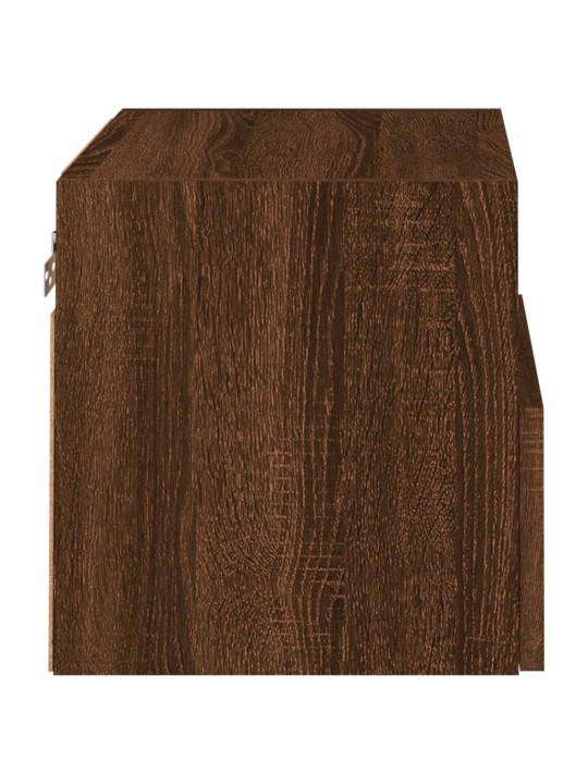 Nástěnná TV skříňka hnědý dub 40 x 30 x 30 cm kompozitní dřevo