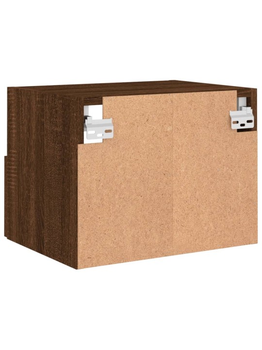 Nástěnná TV skříňka hnědý dub 40 x 30 x 30 cm kompozitní dřevo