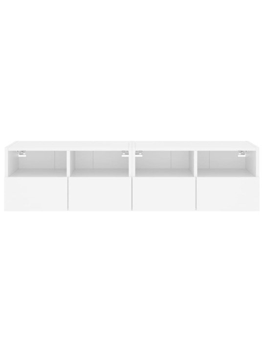 Nástěnné TV skříňky 2 ks bílé 60 x 30 x 30 cm kompozitní dřevo
