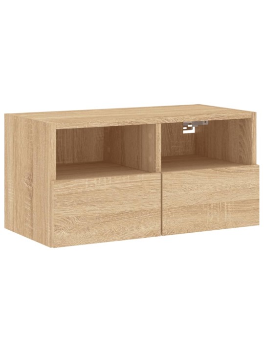 Nástěnná TV skříňka dub sonoma 60 x 30 x 30 cm kompozitní dřevo