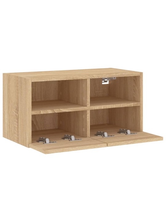 Nástěnná TV skříňka dub sonoma 60 x 30 x 30 cm kompozitní dřevo