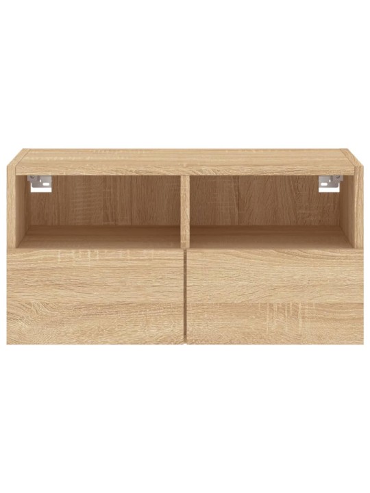 Nástěnná TV skříňka dub sonoma 60 x 30 x 30 cm kompozitní dřevo