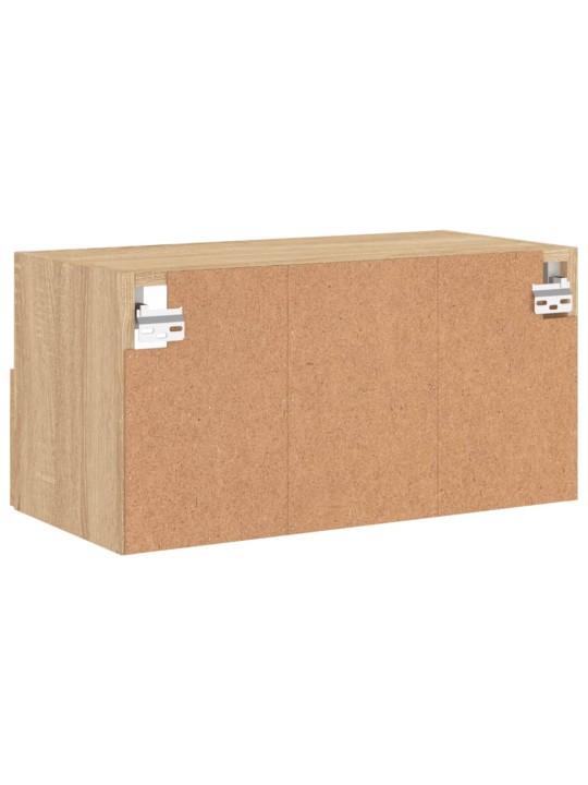 Nástěnná TV skříňka dub sonoma 60 x 30 x 30 cm kompozitní dřevo