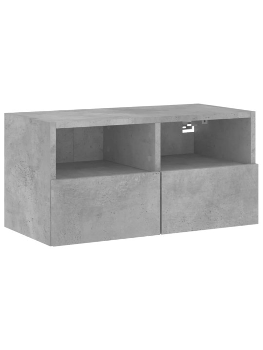 Nástěnná TV skříňka betonově šedá 60x30x30 cm kompozitní dřevo
