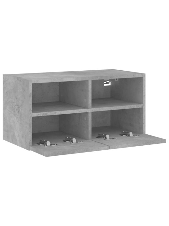Nástěnná TV skříňka betonově šedá 60x30x30 cm kompozitní dřevo
