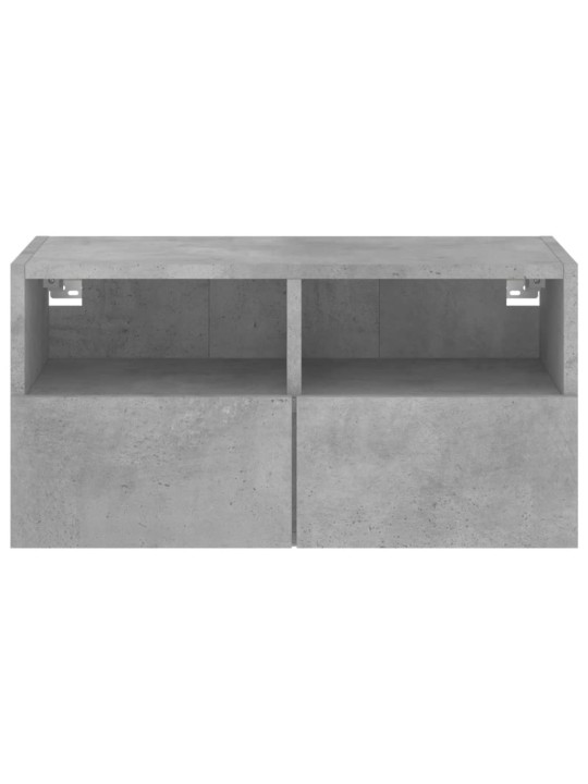 Nástěnná TV skříňka betonově šedá 60x30x30 cm kompozitní dřevo