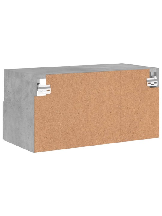 Nástěnná TV skříňka betonově šedá 60x30x30 cm kompozitní dřevo