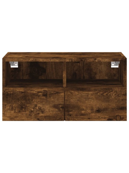 Nástěnná TV skříňka kouřový dub 60x30x30 cm kompozitní dřevo